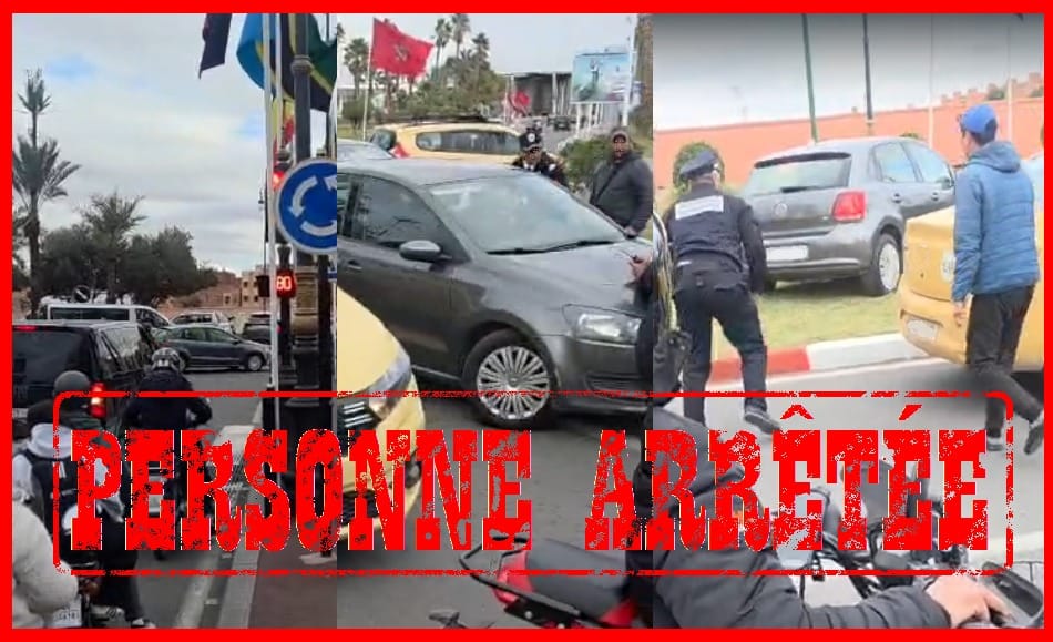 أمن مراكش يوقف سائق نقل سري عرض مستعملي الطريق للخطر قبل توقيفه