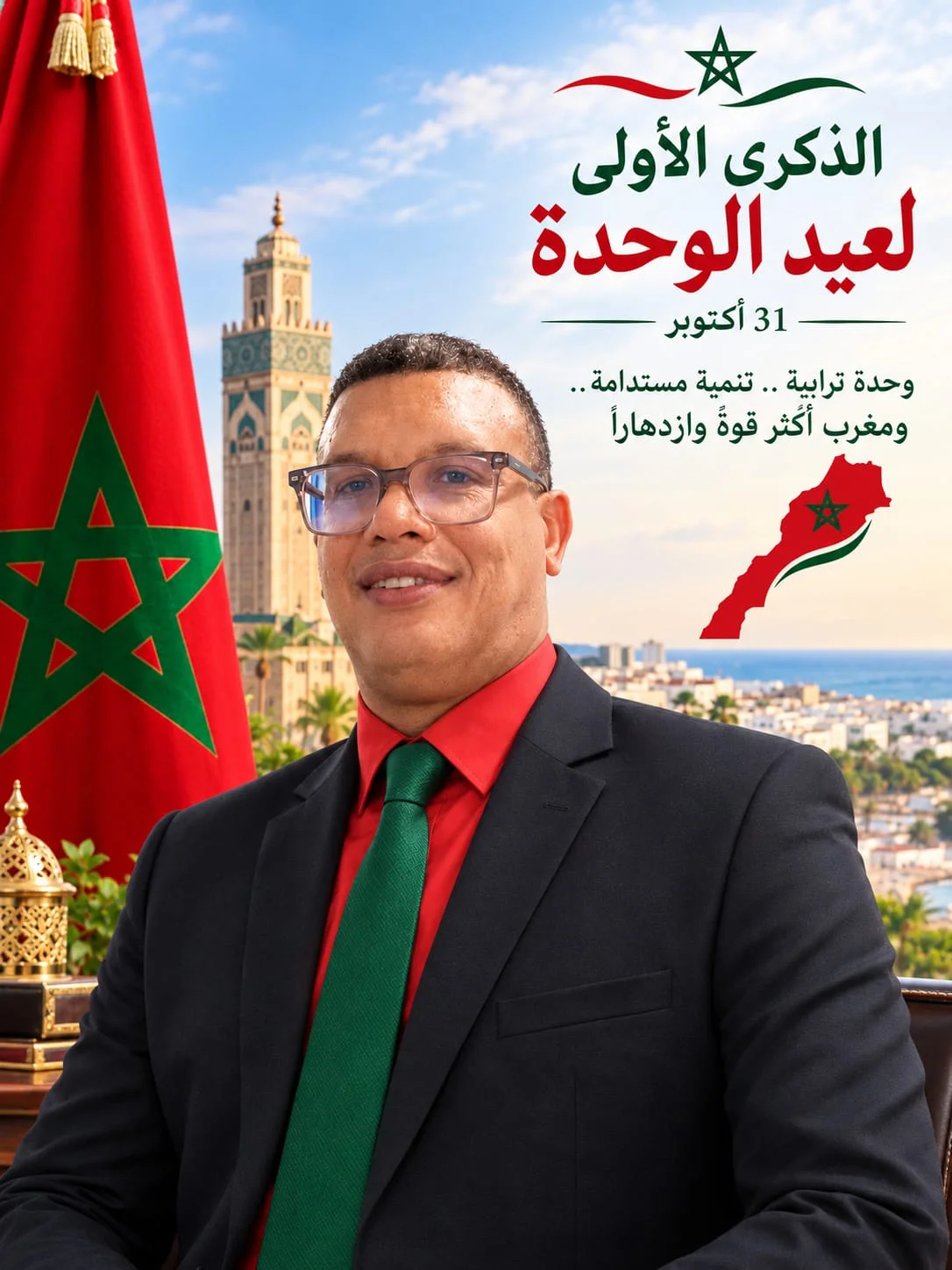 عيد الوحدة…  المغرب يكتب فصلاً جديداً من تاريخه في الذكرى الأولى لعيد الوحدة: وطنٌ يصون ذاكرته، ويرسم ملامح مستقبله