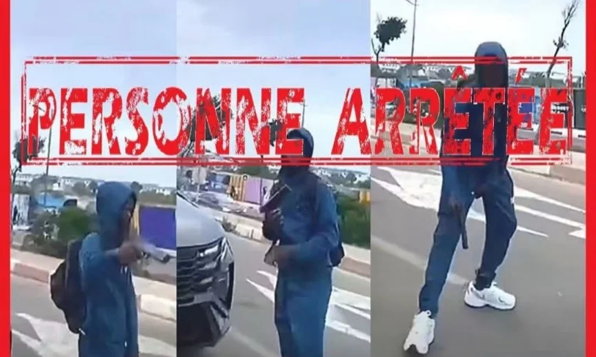 أمن القنيطرة يوقف قاصراً ظهر بـمسدس بلاستيكي في الشارع العام